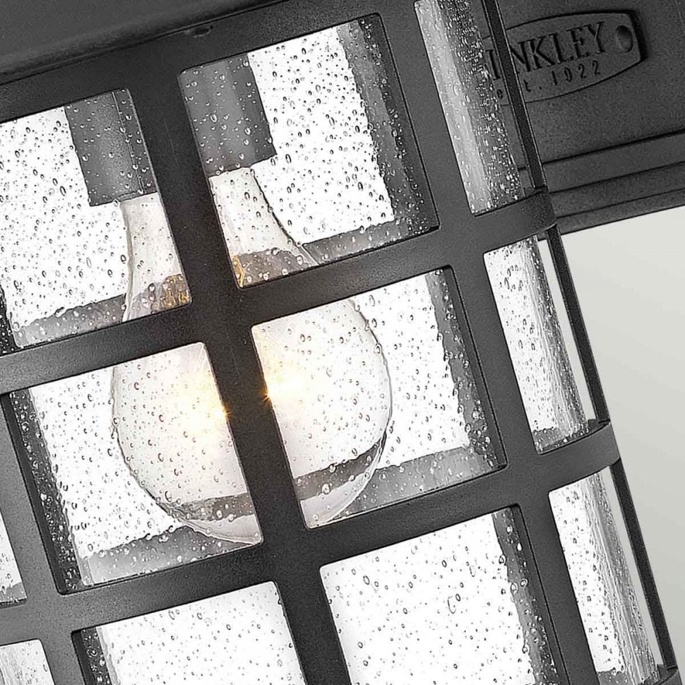 Hinkley HK-FREEPORT2-M-TBK Freeport 1lt Medium Wall Lantern Textured Black