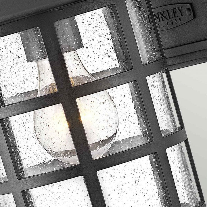Hinkley HK-FREEPORT2-M-TBK Freeport 1lt Medium Wall Lantern Textured Black