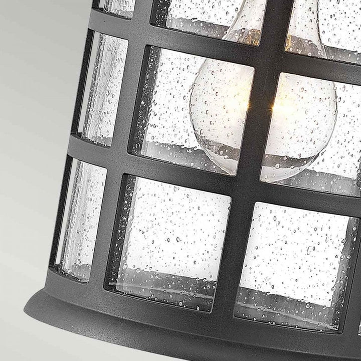 Hinkley HK-FREEPORT2-M-TBK Freeport 1lt Medium Wall Lantern Textured Black