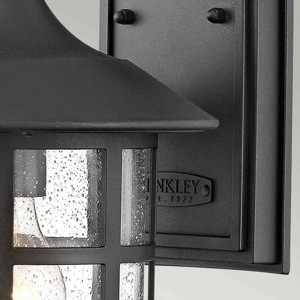 Hinkley HK-FREEPORT2-M-TBK Freeport 1lt Medium Wall Lantern Textured Black