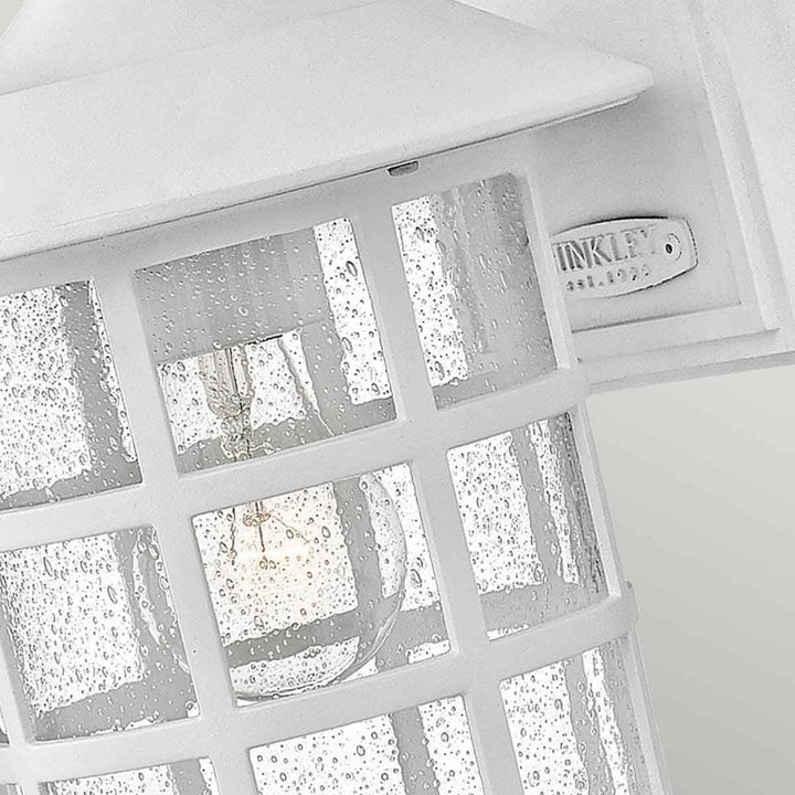 Hinkley HK-FREEPORT2-M-TWH Freeport 1lt Medium Wall Lantern Textured White