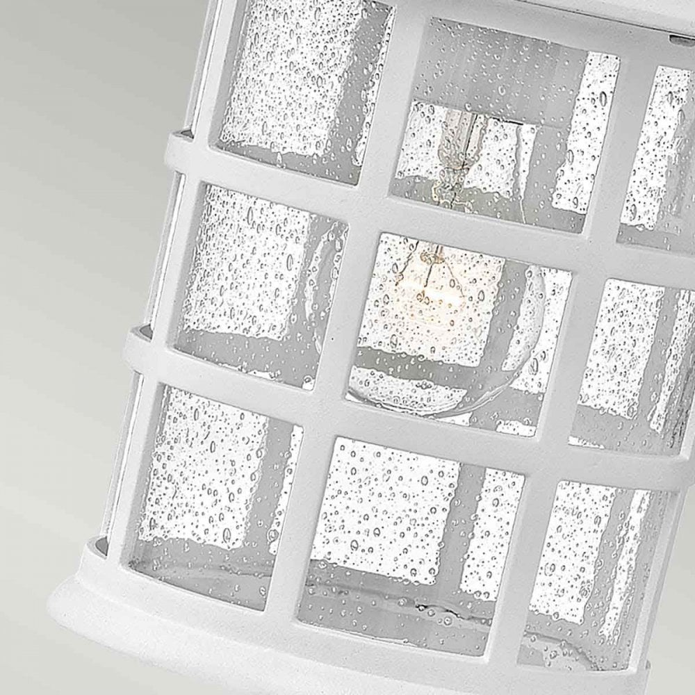 Hinkley HK-FREEPORT2-M-TWH Freeport 1lt Medium Wall Lantern Textured White