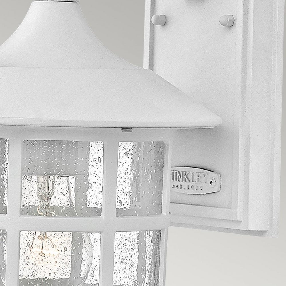 Hinkley HK-FREEPORT2-M-TWH Freeport 1lt Medium Wall Lantern Textured White