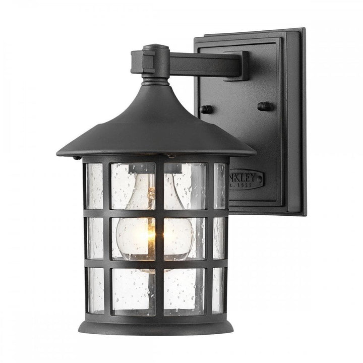 Hinkley HK-FREEPORT2-S-TBK Freeport 1lt Small Wall Lantern Textured Black