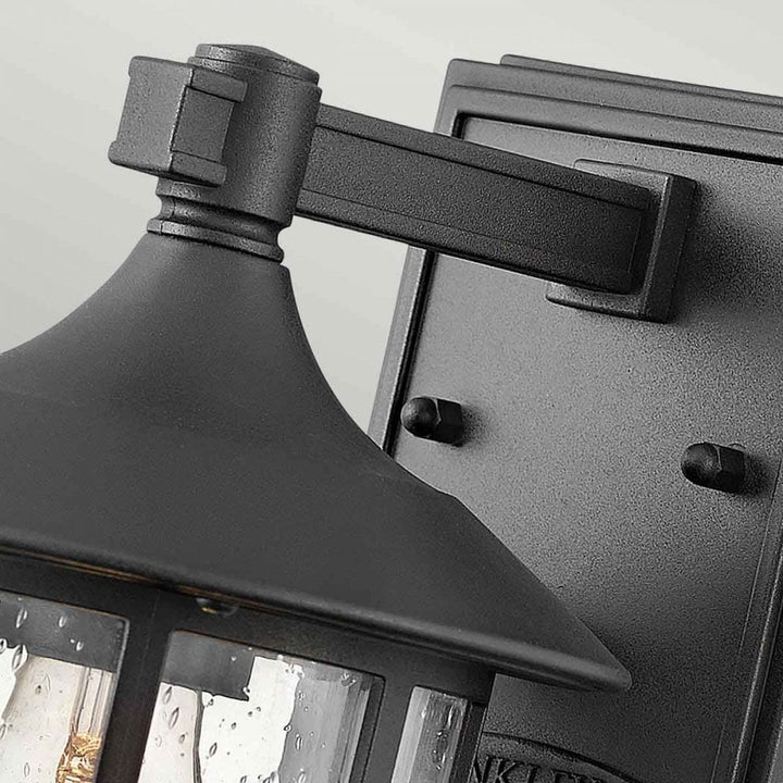 Hinkley HK-FREEPORT2-S-TBK Freeport 1lt Small Wall Lantern Textured Black