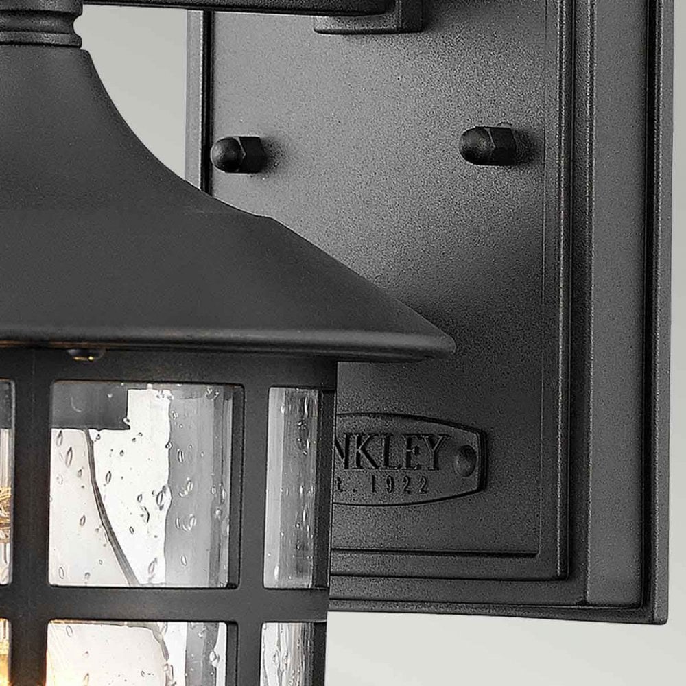 Hinkley HK-FREEPORT2-S-TBK Freeport 1lt Small Wall Lantern Textured Black