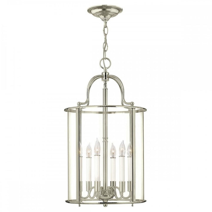 Hinkley HK-GENTRY-P-L-PN Gentry 6 Light Large Pendant Polished Nickel