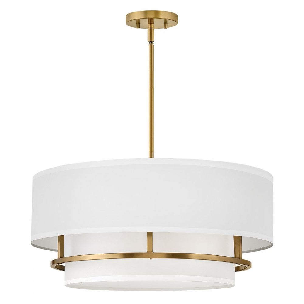 Hinkley HK-GRAHAM-L-LCB Graham 4 Light Duo Mount - Lacquered Brass
