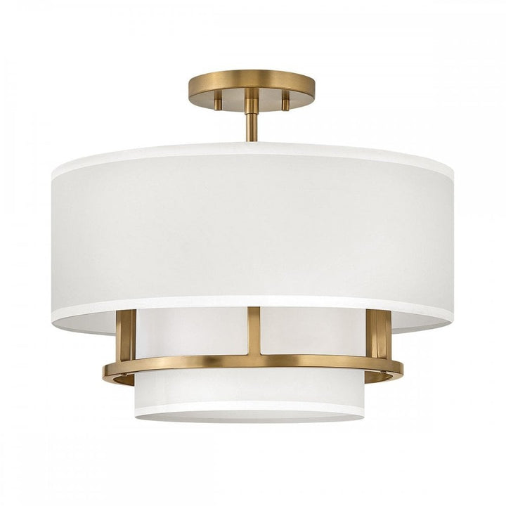 Hinkley HK-GRAHAM-M-LCB Graham 3 Light Duo Mount - Lacquered Brass