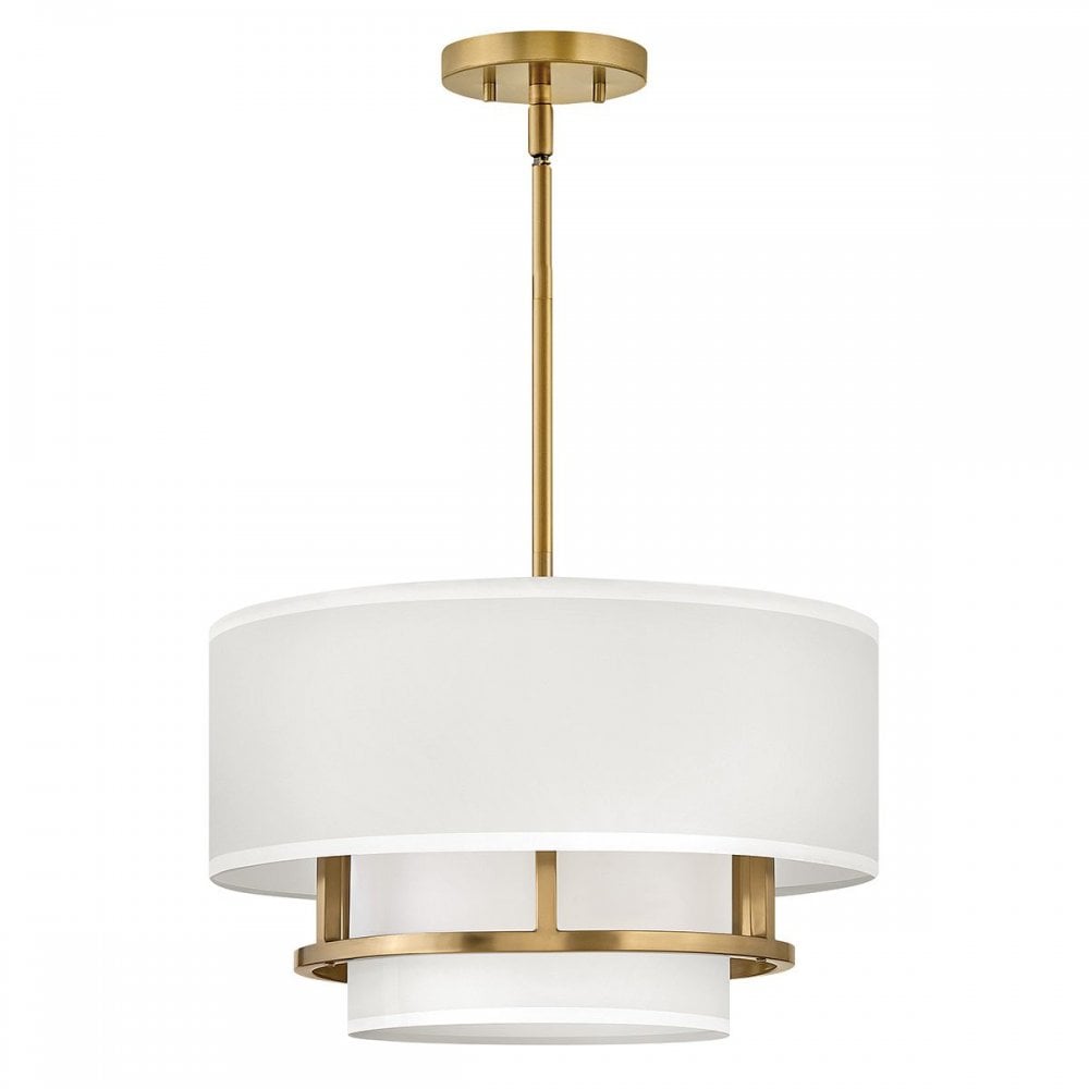 Hinkley HK-GRAHAM-M-LCB Graham 3 Light Duo Mount - Lacquered Brass