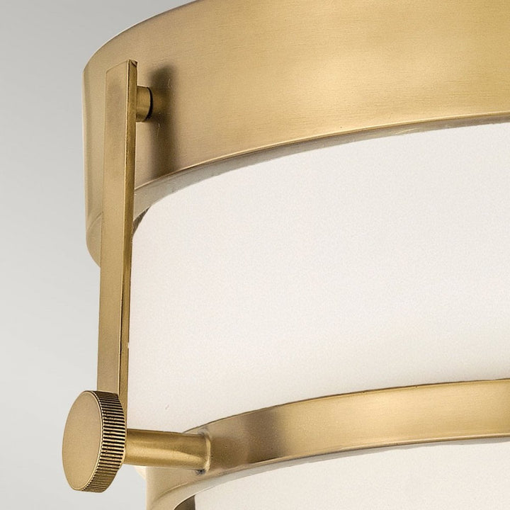 Hinkley HK-HARPER-F-HB Harper 3 Light Flush Heritage Brass