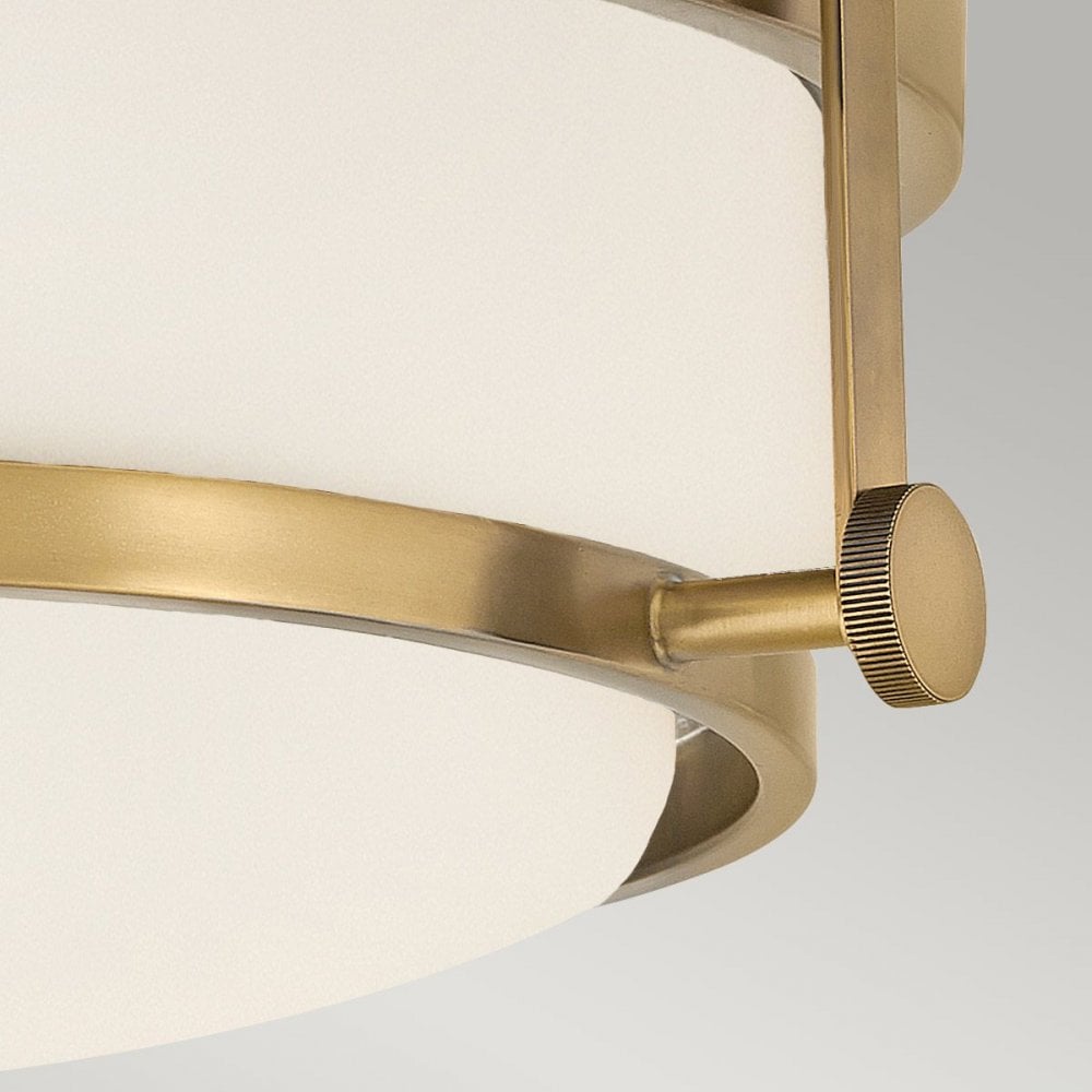 Hinkley HK-HARPER-F-HB Harper 3 Light Flush Heritage Brass