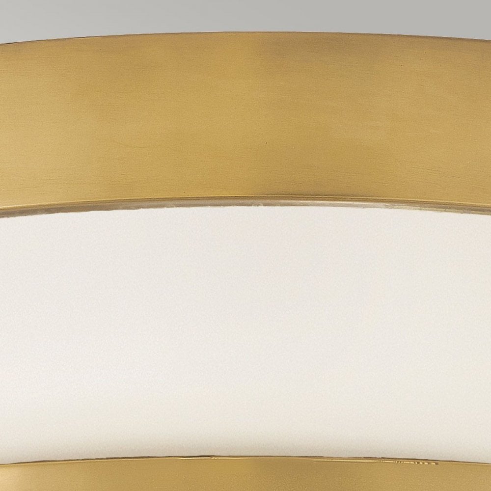 Hinkley HK-HARPER-F-HB Harper 3 Light Flush Heritage Brass