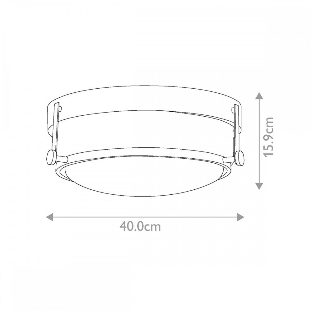 Hinkley HK-HARPER-F-HB-CS Harper 3 Light Flush Heritage Brass