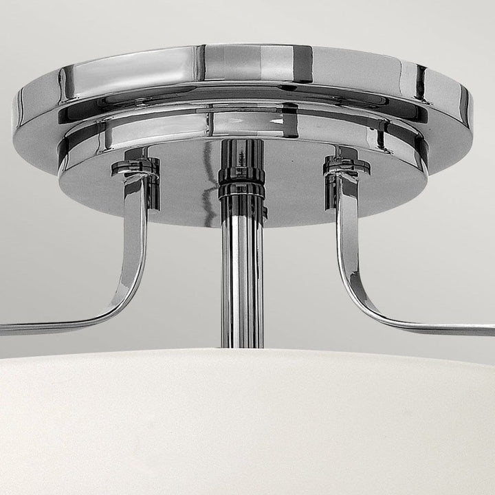 Hinkley HK-HARPER-SFS-CM Harper 3 Light Small Semi-Flush Polished Chrome