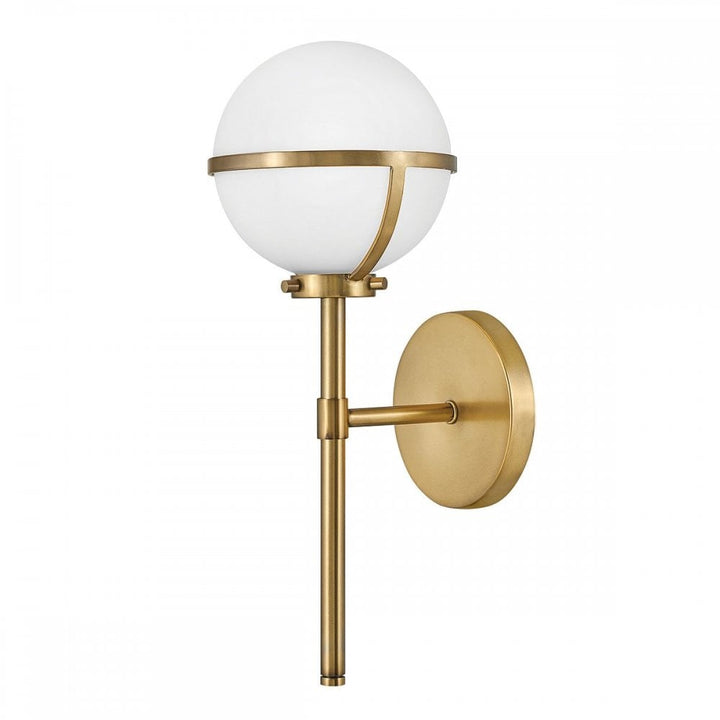 Hinkley HK-HOLLIS1-O-HB-BATH Hollis 1 Light Wall Light Heritage Brass