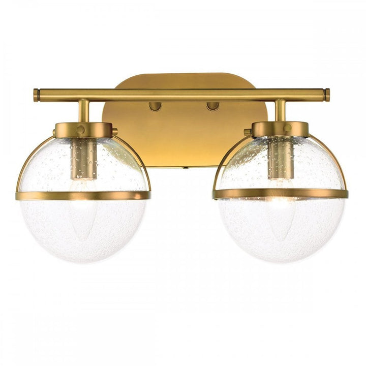 Hinkley HK-HOLLIS2-C-HB-BATH Hollis 2 Light Wall Light Heritage Brass