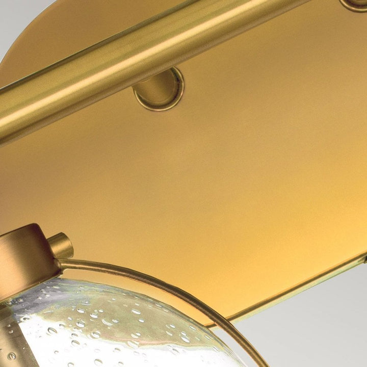 Hinkley HK-HOLLIS2-C-HB-BATH Hollis 2 Light Wall Light Heritage Brass