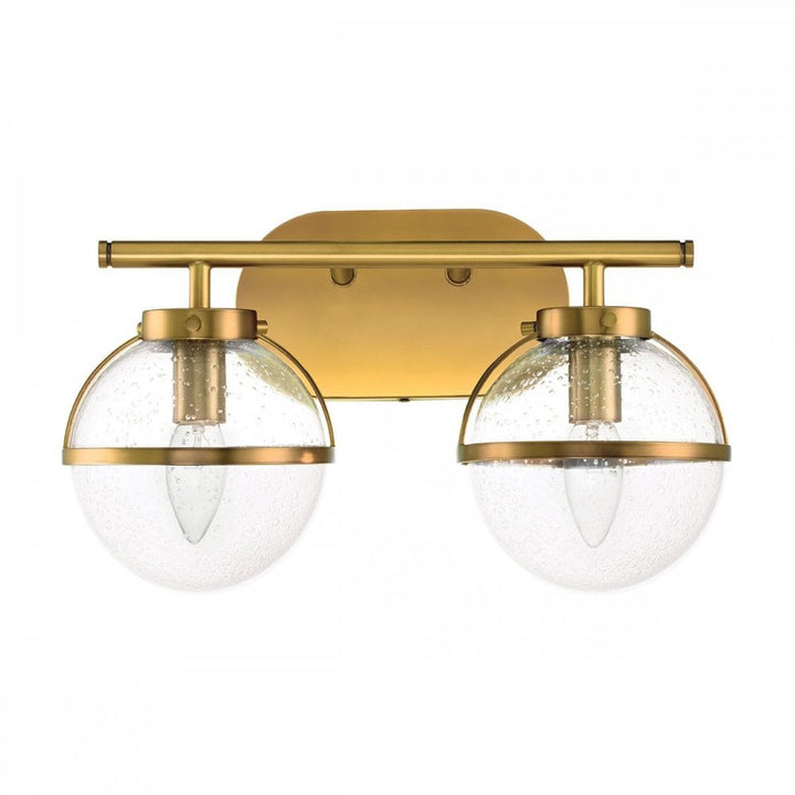 Hinkley HK-HOLLIS2-C-HB-BATH Hollis 2 Light Wall Light Heritage Brass