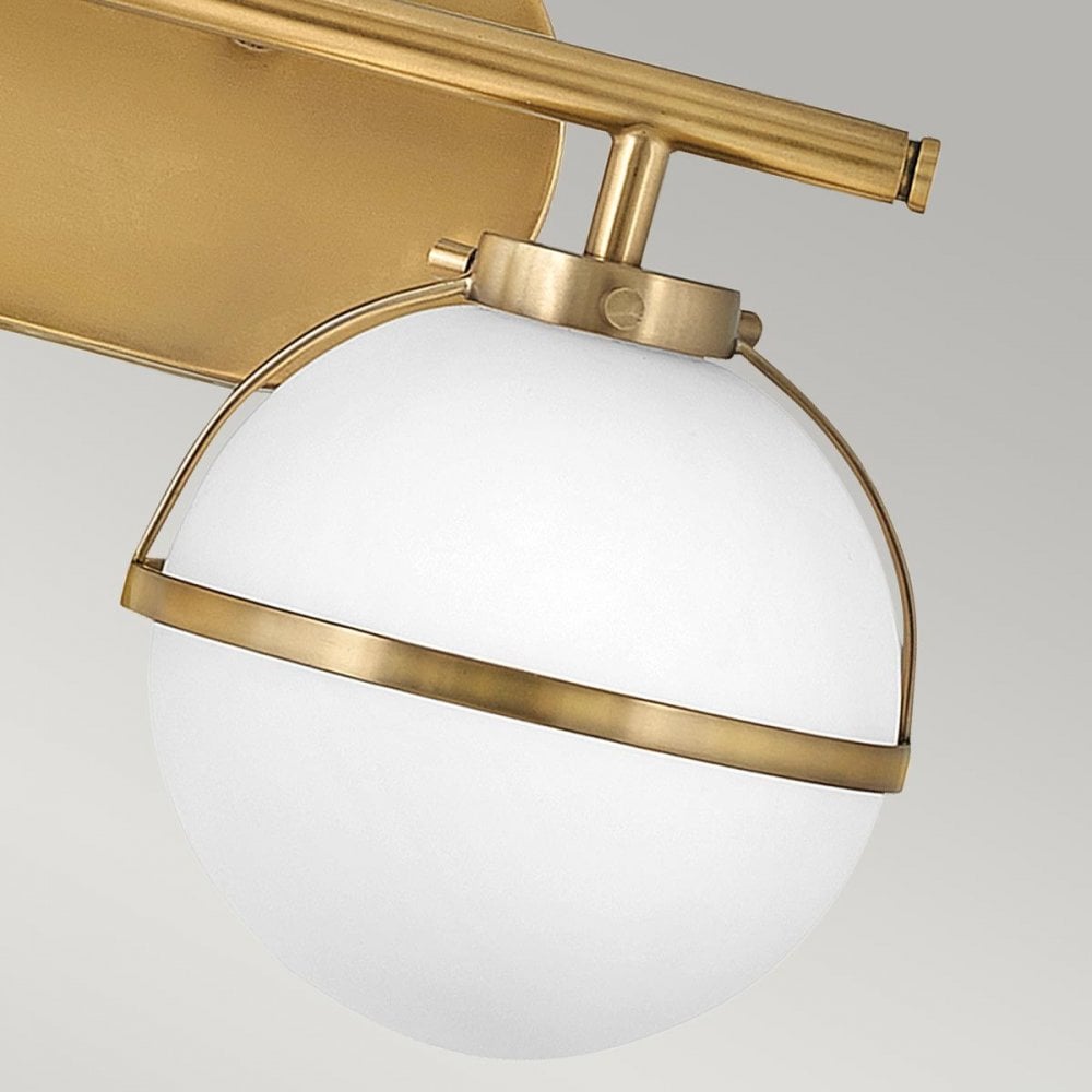 Hinkley HK-HOLLIS2-O-HB-BATH Hollis 2 Light Wall Light Heritage Brass