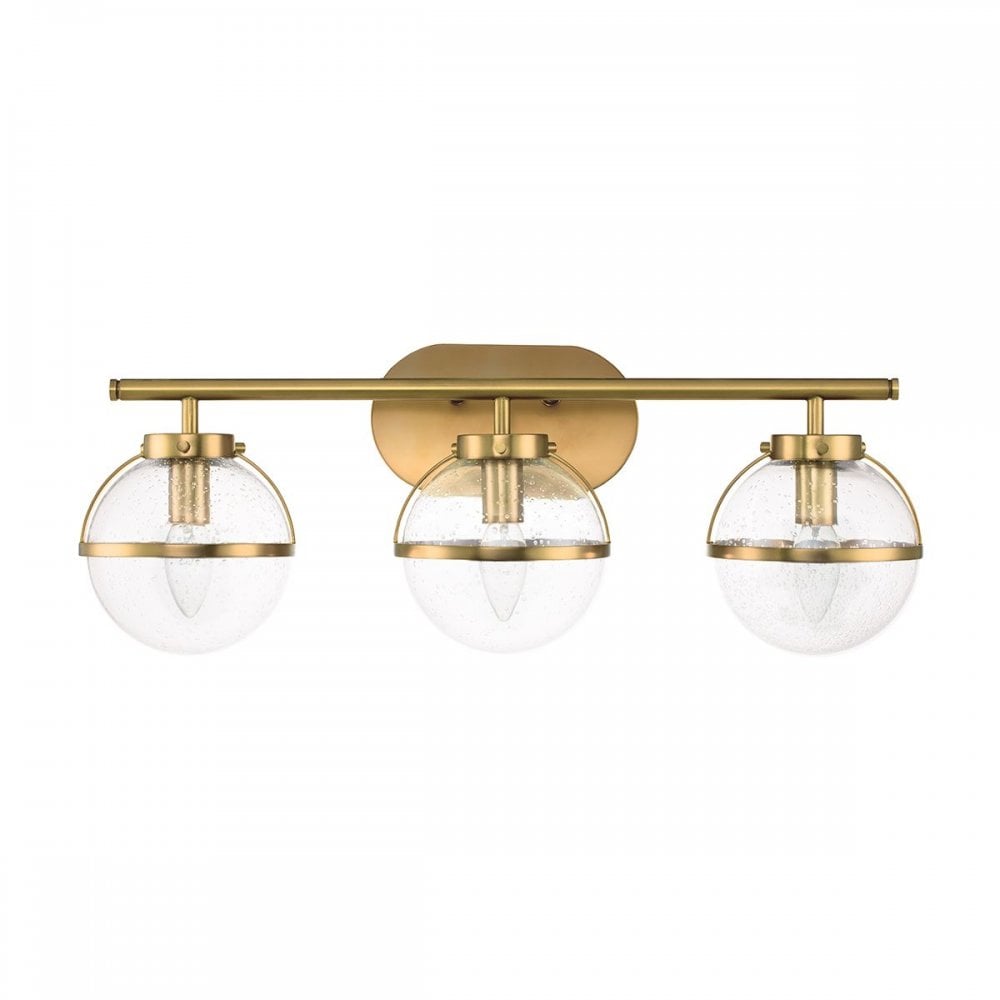 Hinkley HK-HOLLIS3-C-HB-BATH Hollis 3 Light Wall Light Heritage Brass