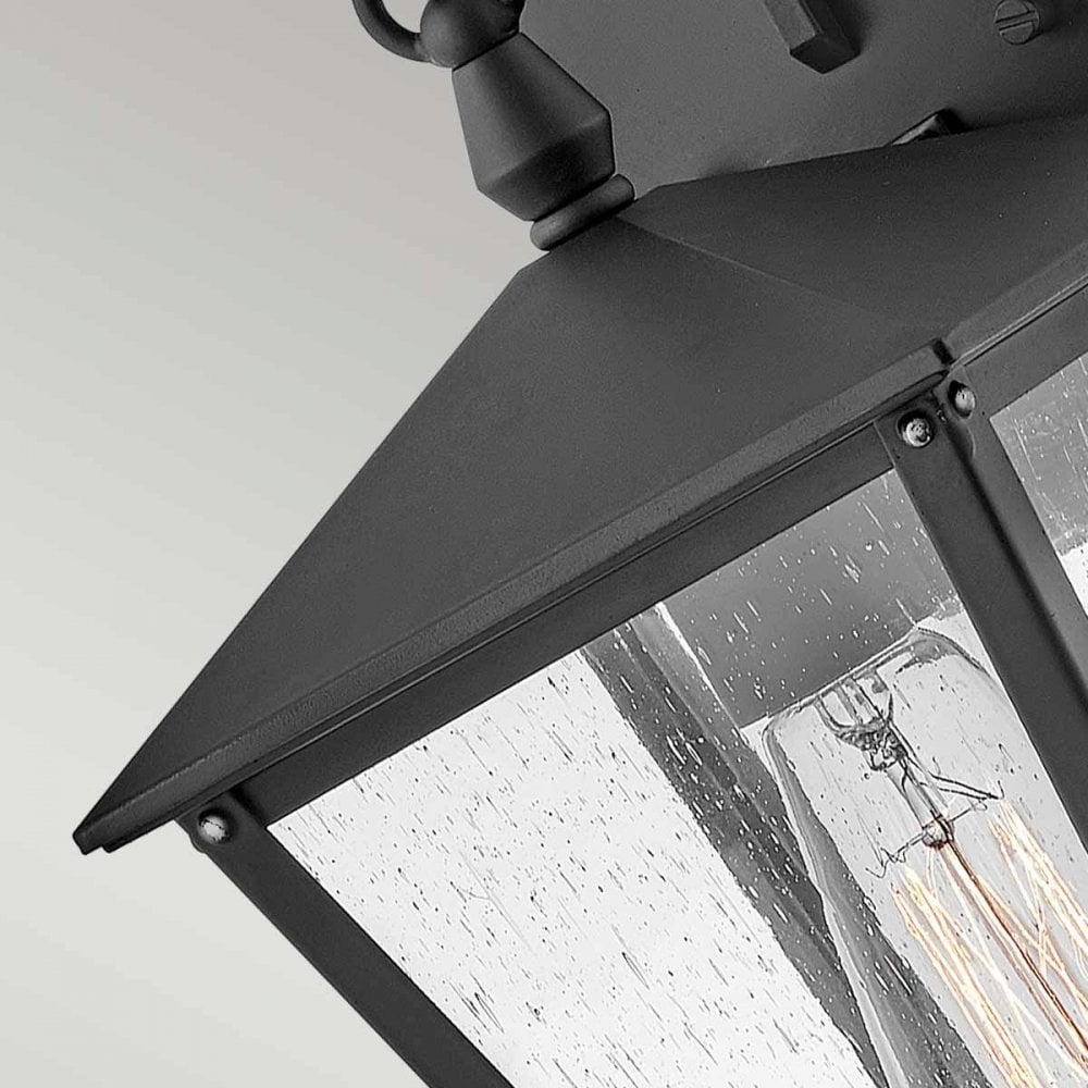 Hinkley HK-HUNTERSFIELD2-S-BK Huntersfield 1 Light Small Wall Lantern Black