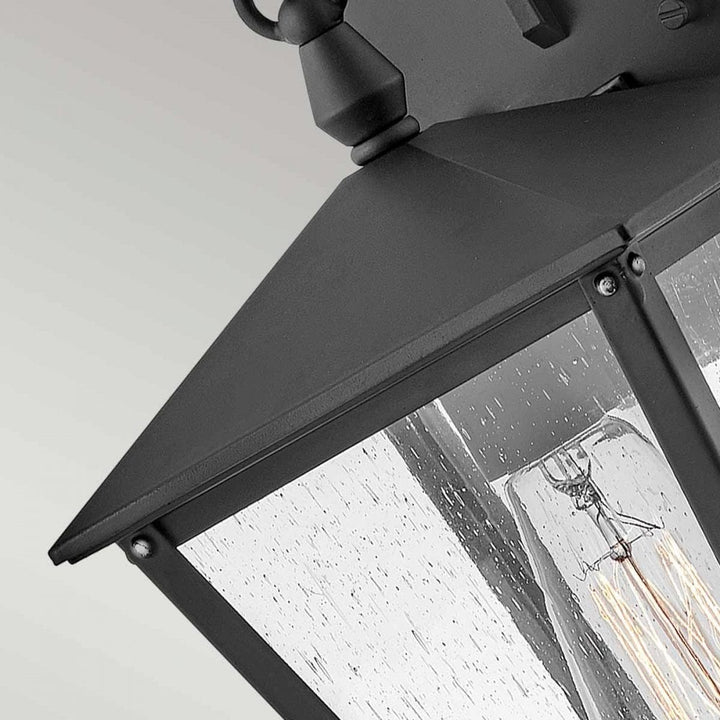 Hinkley HK-HUNTERSFIELD2-S-BK Huntersfield 1 Light Small Wall Lantern Black