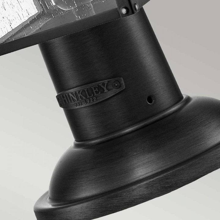 Hinkley HK-HUNTERSFIELD3-M-BK Huntersfield 2 Light Medium Pedestal Lantern Black