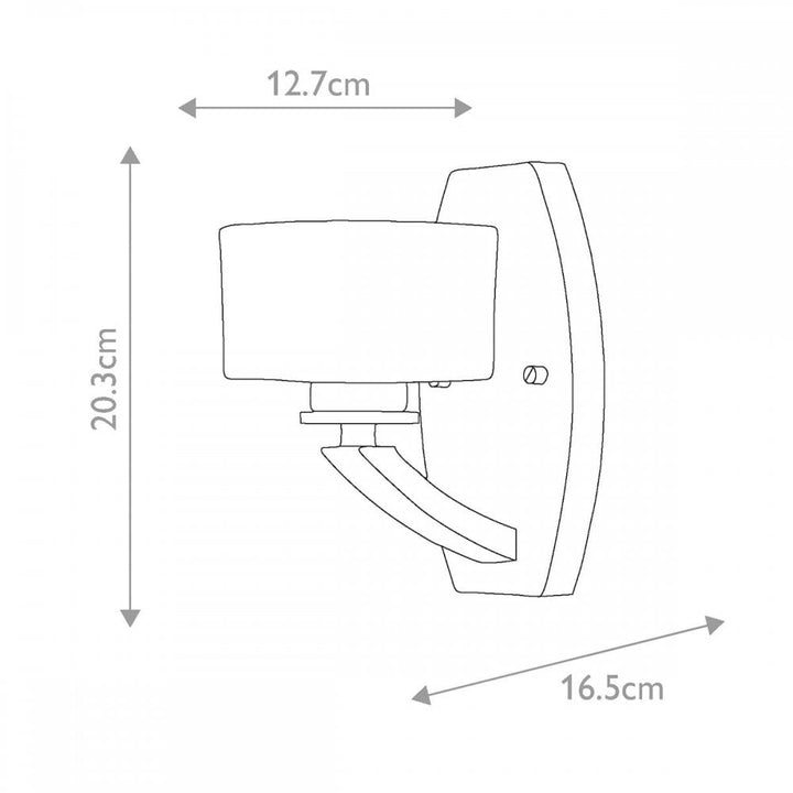 Hinkley HK-MERIDIAN1-BATH-PC Meridian 1 Light Wall Light Polished Chrome