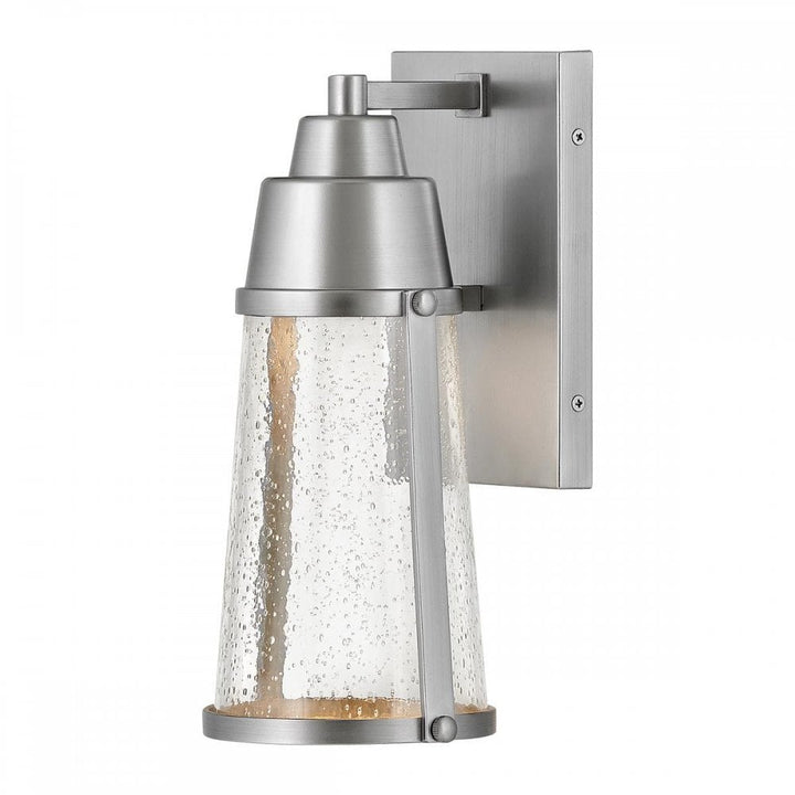Hinkley HK-MILES-SI Miles 1 Light Wall Lantern Painted Satin Nickel