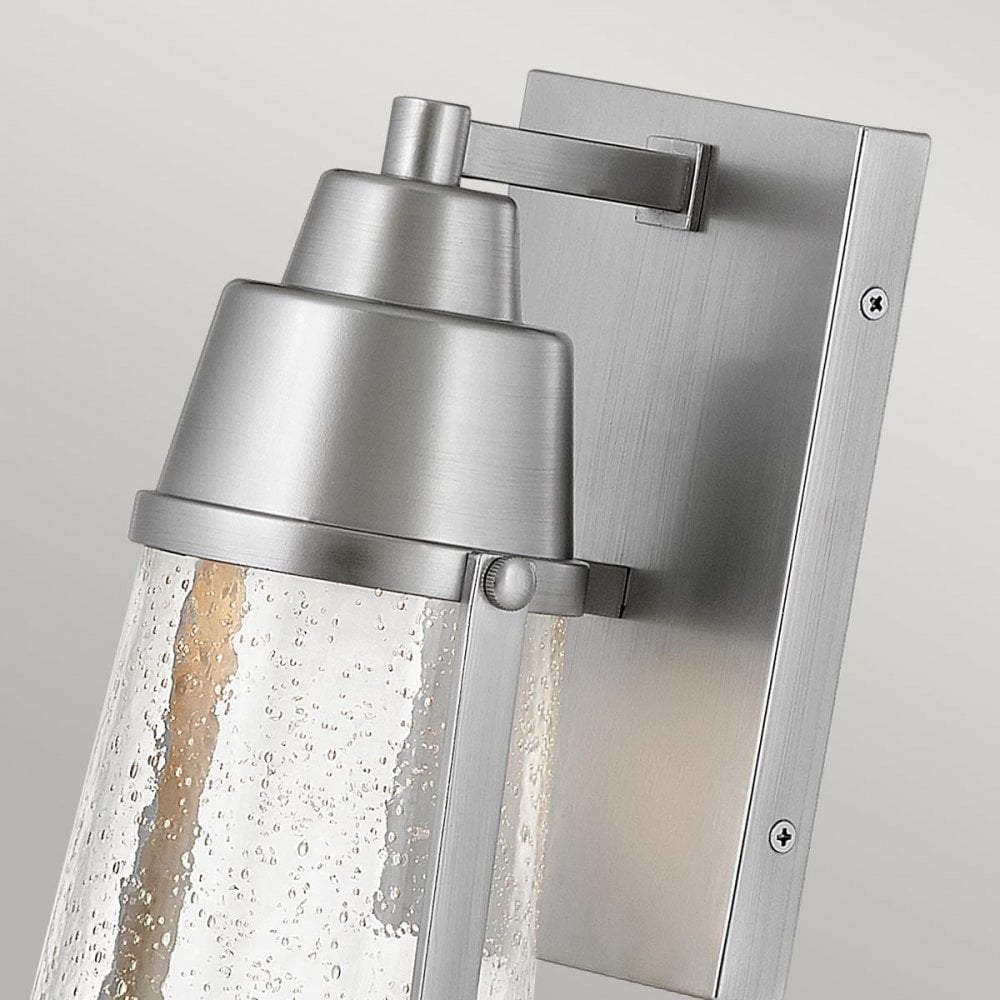 Hinkley HK-MILES-SI Miles 1 Light Wall Lantern Painted Satin Nickel