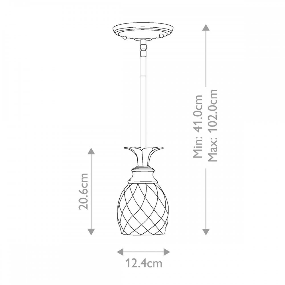 Hinkley HK-PLANTATION-MP-BB Plantation 1 Light Pendant Burnished Brass