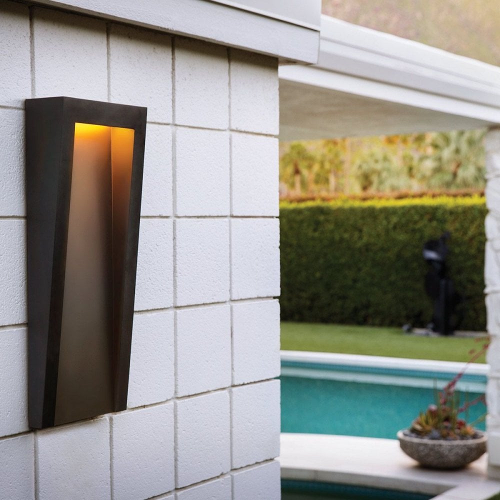 Hinkley HK-TAPER-L-TBK Taper LED Wall Lantern Textured Black