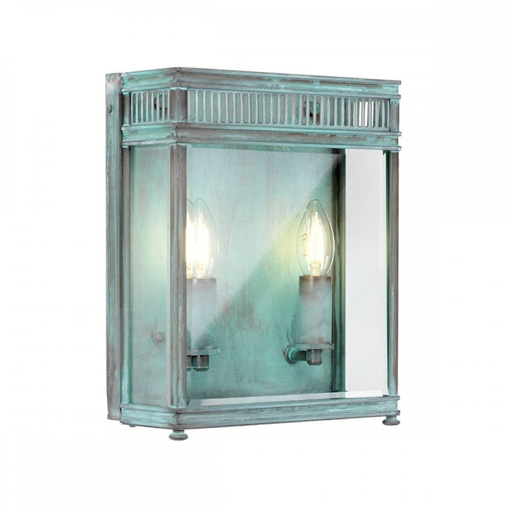 Elstead HL7-M-VDG Holborn 2 Light Medium Half Lantern Verdigris