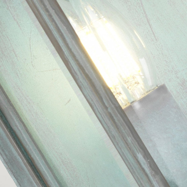 Elstead HL7-M-VDG Holborn 2 Light Medium Half Lantern Verdigris