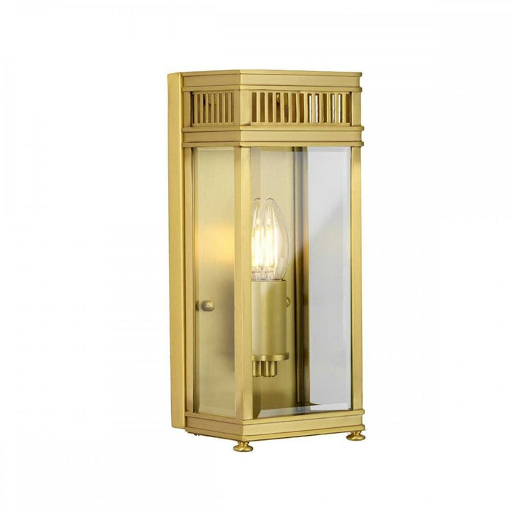 Elstead HL7-S-BB Holborn 1 Light Small Half Lantern Brushed Brass