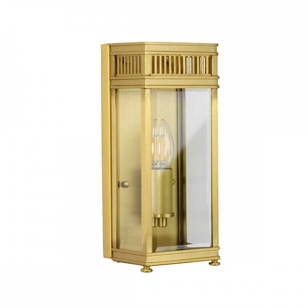 Elstead HL7-S-BB Holborn 1 Light Small Half Lantern Brushed Brass