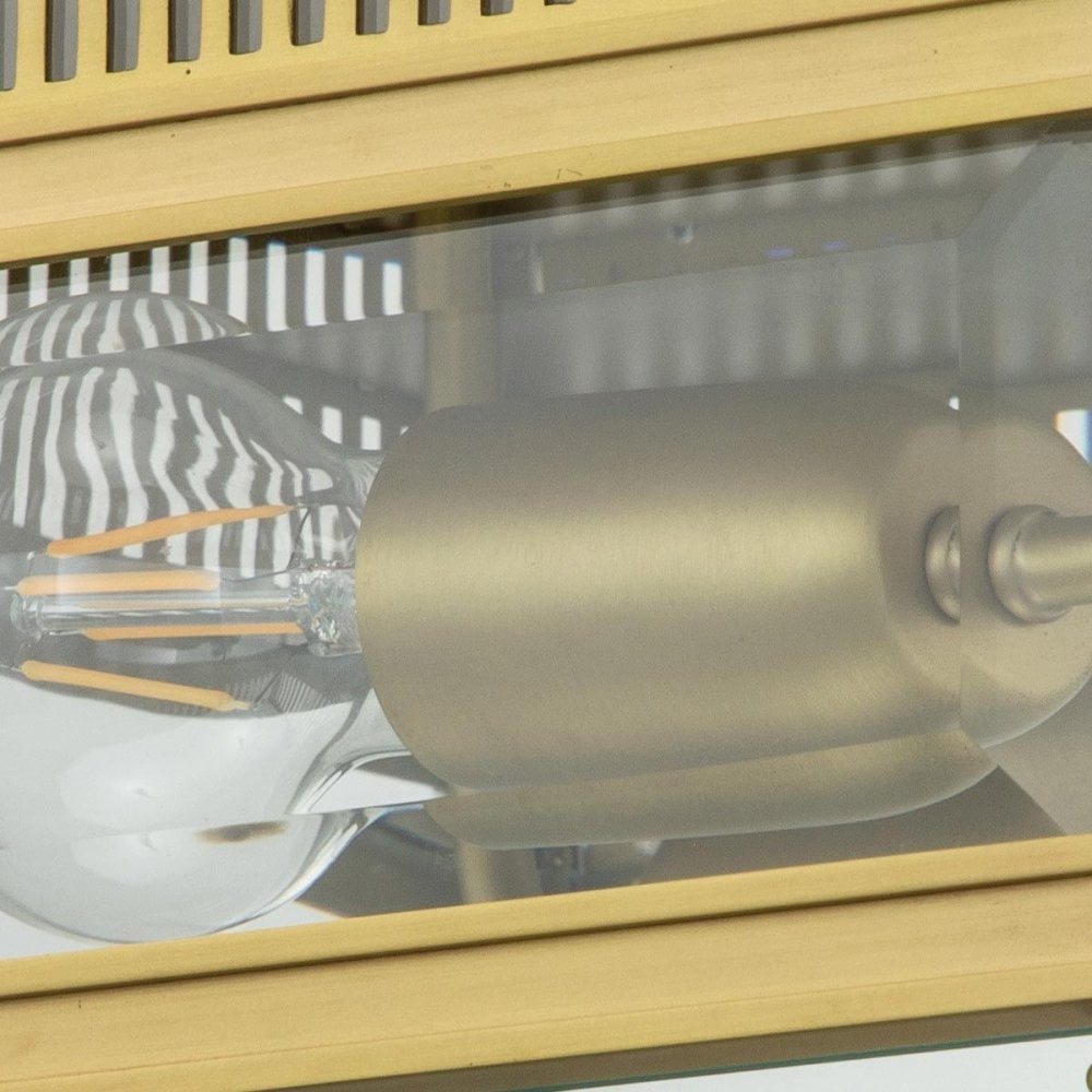 Elstead HOLBORN-F-BB Holborn 2 Light Flush Brushed Brass