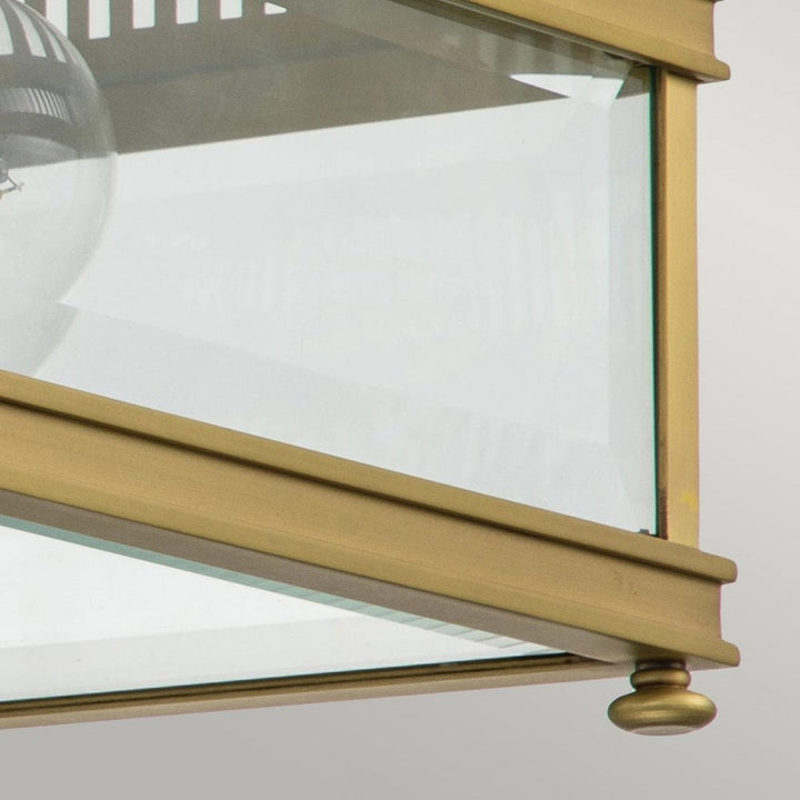 Elstead HOLBORN-F-BB Holborn 2 Light Flush Brushed Brass