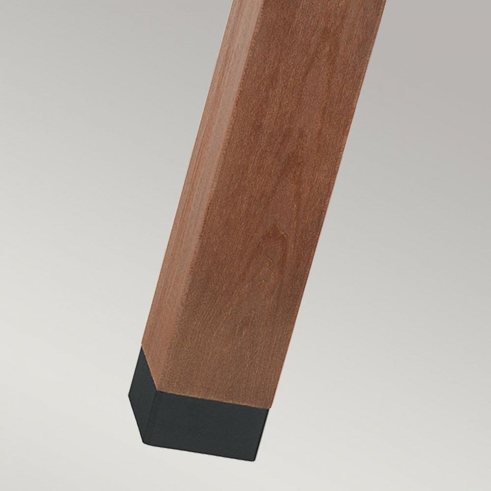 Norlys H-STADSW-L-E27-B Halmstad 1 Light Large Wooden Bollard - Black