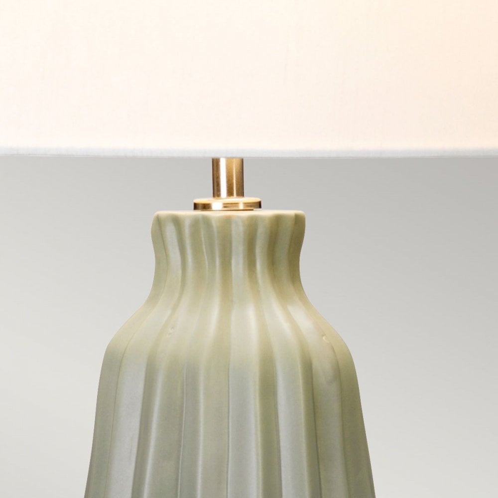 Elstead KEW-TL Kew 1 Light Table Lamp Sage Green