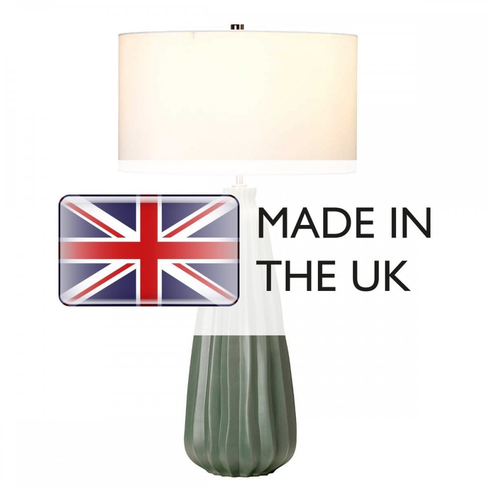 Elstead KEW-TL Kew 1 Light Table Lamp Sage Green