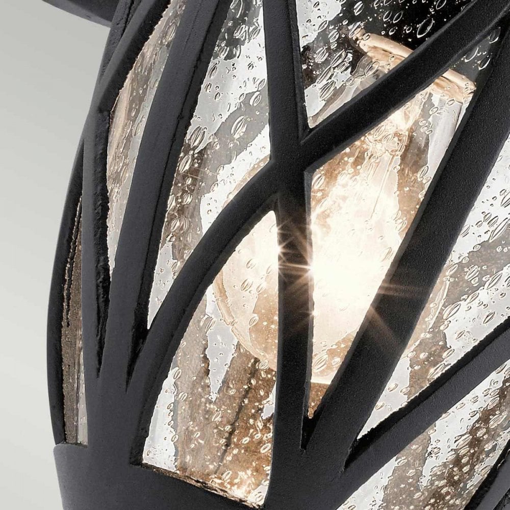 Kichler KL-ADMIRALS-COVE-M Admirals Cove 1 Light Medium Wall Lantern Textured Black