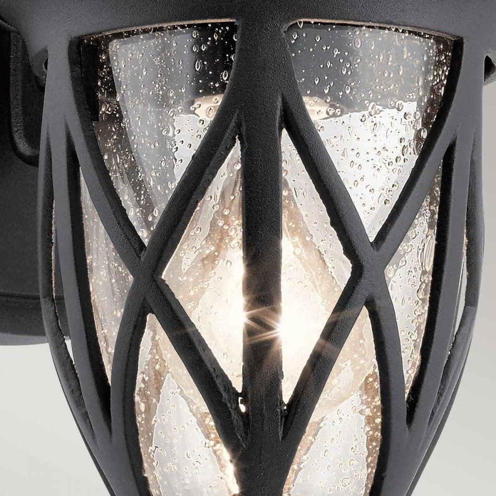 Kichler KL-ADMIRALS-COVE-S Admirals Cove 1 Light Small Wall Lantern Textured Black