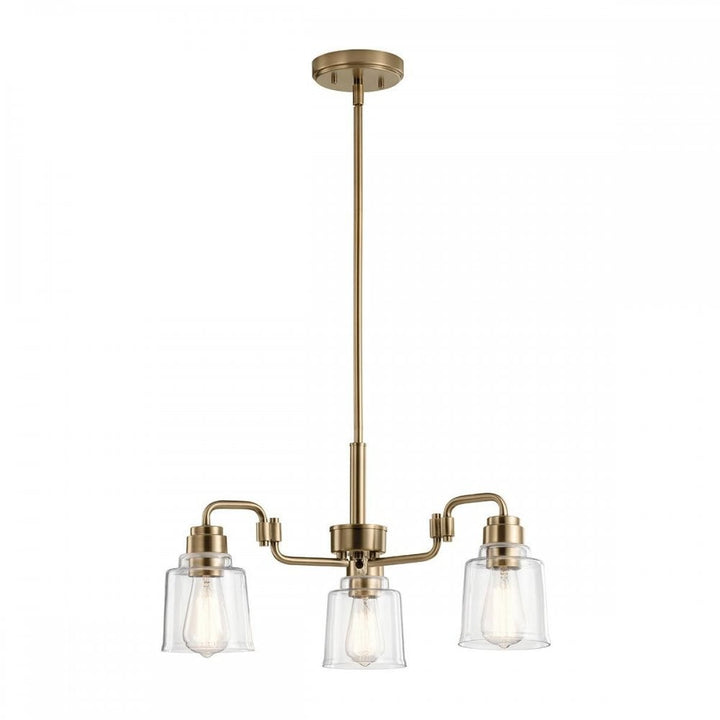 Kichler KL-AIVIAN3-WBR Aivian 3 Light Chandelier Weathered Brass
