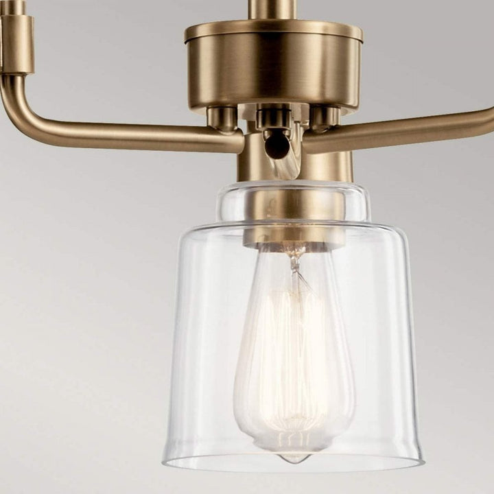 Kichler KL-AIVIAN3-WBR Aivian 3 Light Chandelier Weathered Brass