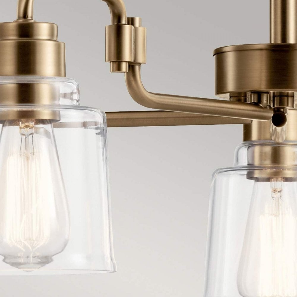 Kichler KL-AIVIAN5-WBR Aivian 5 Light Chandelier Weathered Brass