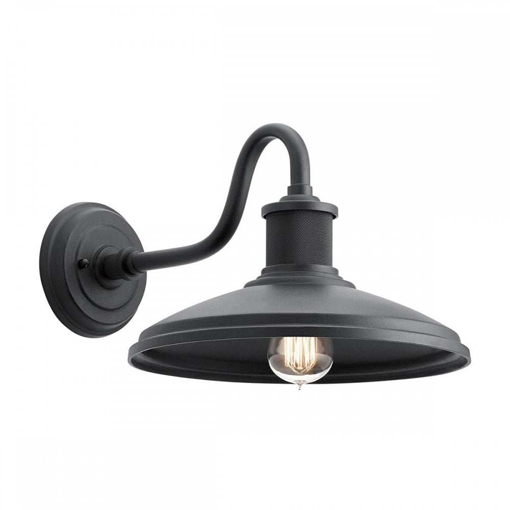 Kichler KL-ALLENBURY2-M-BKT Allenbury 1 Light Medium Wall Lantern Textured Black