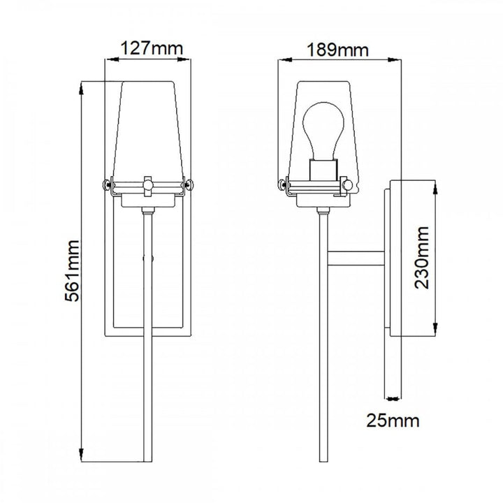 Kichler KL-ALTON1-BATH-BB Alton 1 Light Wall Light Brushed Brass