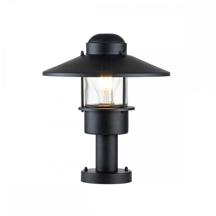 Elstead KLAMPENBORG-PED-BK Klampenborg 1 Light Pedestal Black